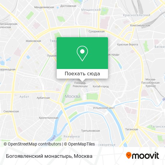 Карта Богоявленский монастырь