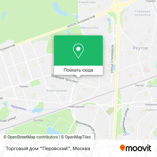 Карта Торговый дом ""Перовский""
