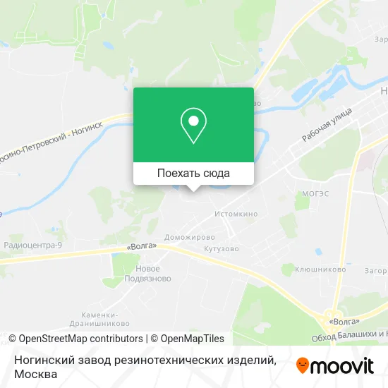 Карта Ногинский завод резинотехнических изделий