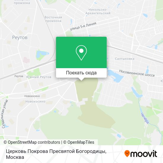 Карта Церковь Покрова Пресвятой Богородицы