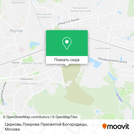 Карта Церковь Покрова Пресвятой Богородицы