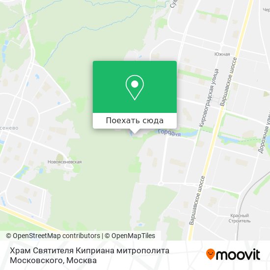 Карта Храм Святителя Киприана митрополита Московского