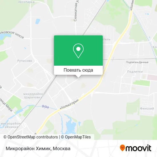 Карта Микрорайон Химик