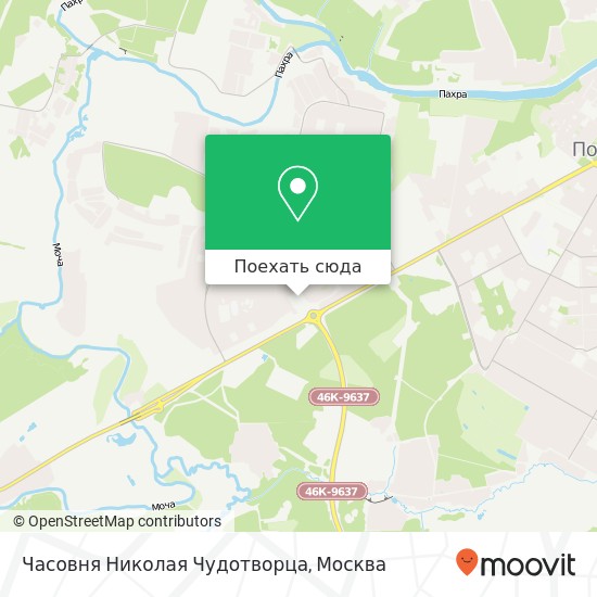 Карта Часовня Николая Чудотворца