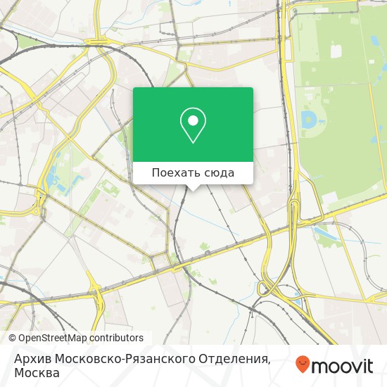 Карта Архив Московско-Рязанского Отделения