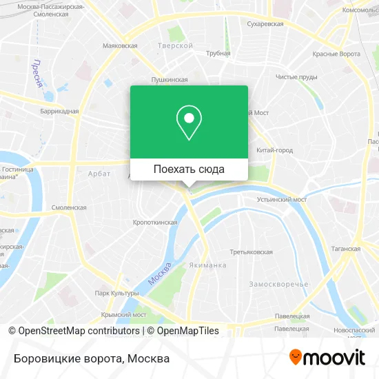 Карта Боровицкие ворота