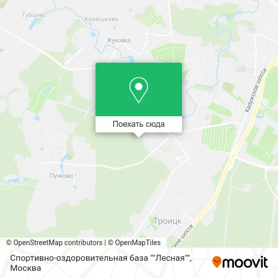 Карта Спортивно-оздоровительная база ""Лесная""