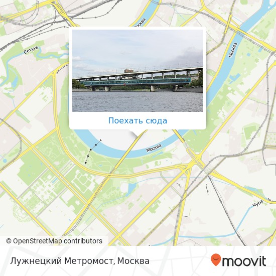 Карта Лужнецкий Метромост