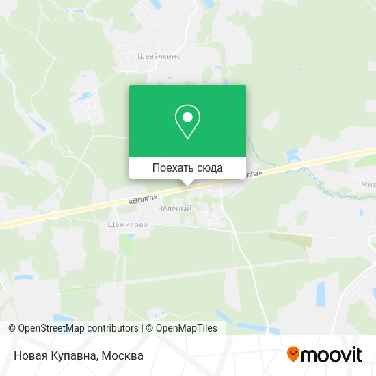 Карта Новая Купавна