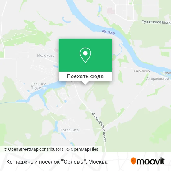 Карта Коттеджный посёлок ""Орловъ""