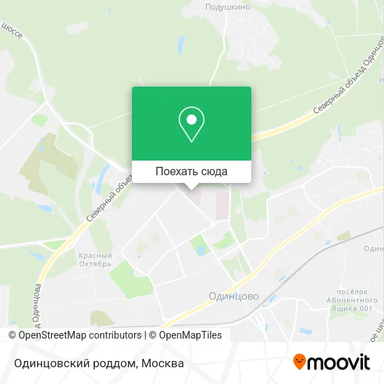 Карта Одинцовский роддом