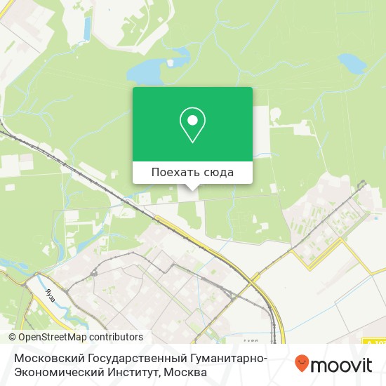 Карта Московский Государственный Гуманитарно-Экономический Институт