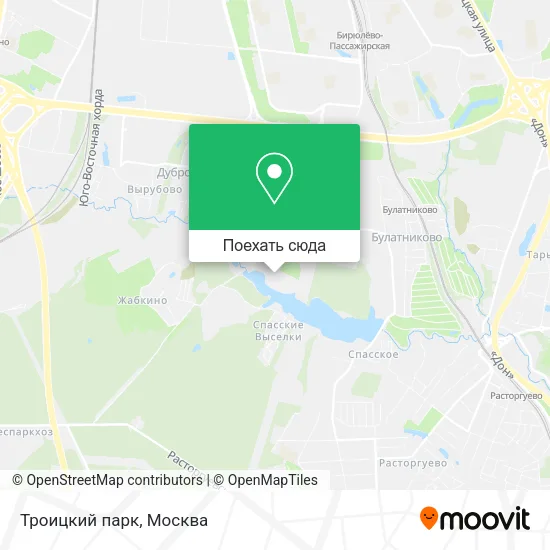 Карта Троицкий парк
