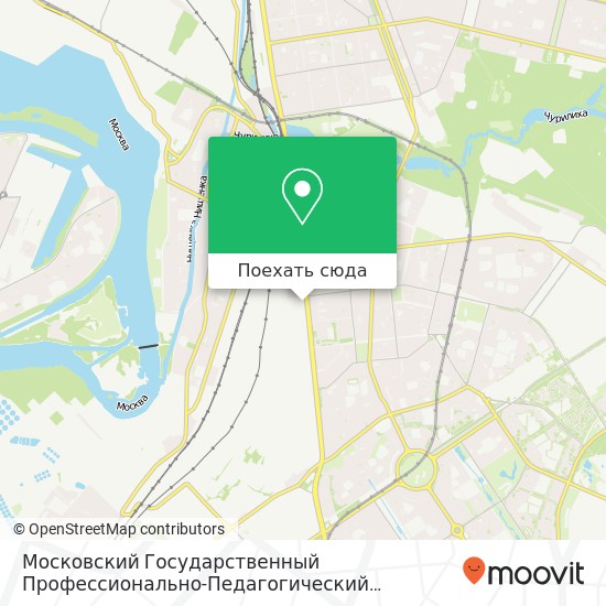 Карта Московский Государственный Профессионально-Педагогический Колледж