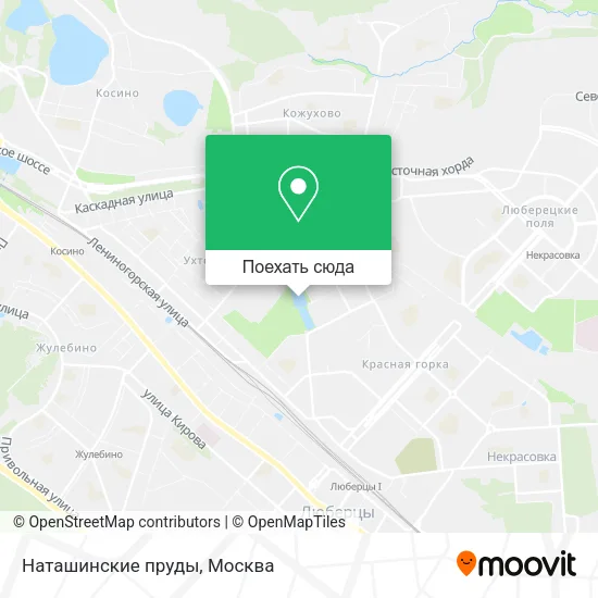 Карта Наташинские пруды
