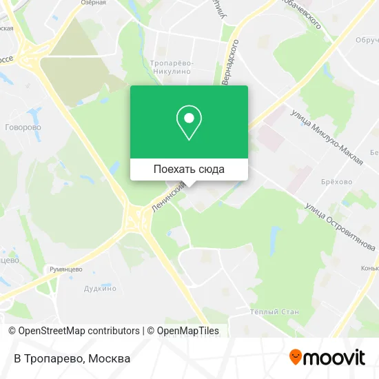 Карта В Тропарево