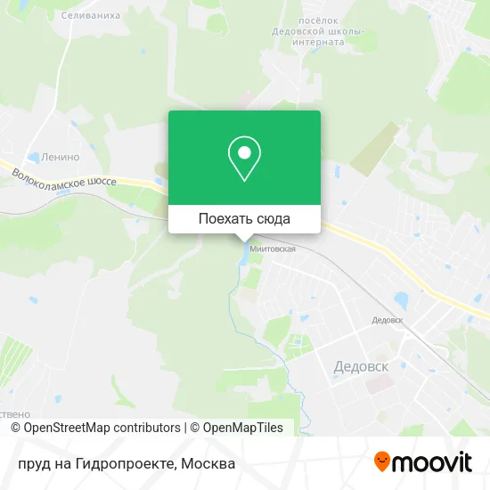 Карта пруд на Гидропроекте