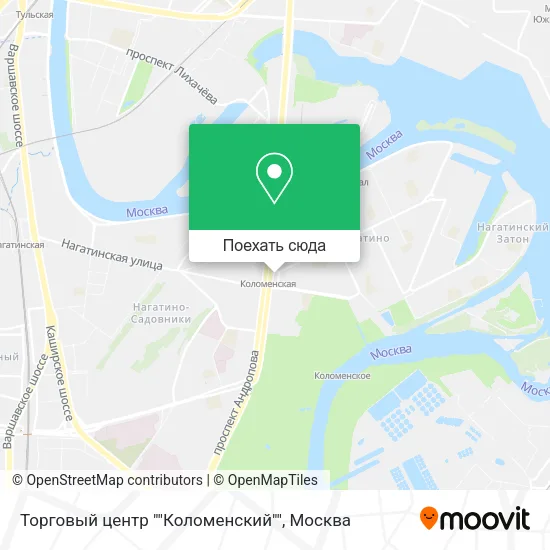 Карта Торговый центр ""Коломенский""