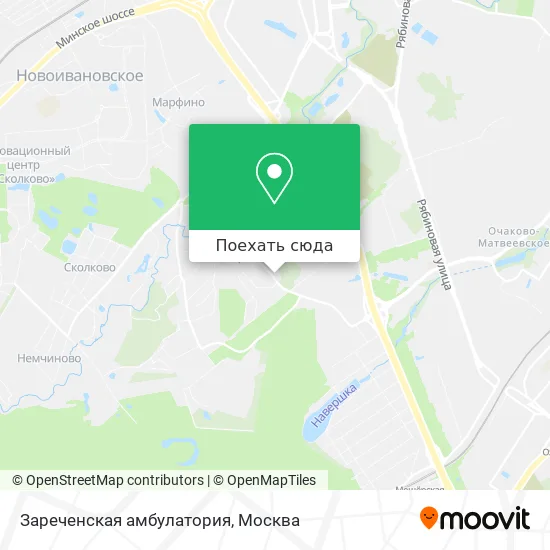 Карта Зареченская амбулатория