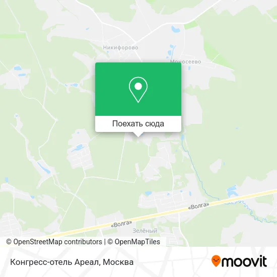 Карта Конгресс-отель Ареал