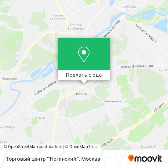 Карта Торговый центр ""Ногинский""
