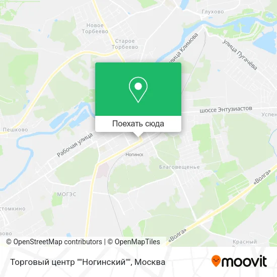 Карта Торговый центр ""Ногинский""