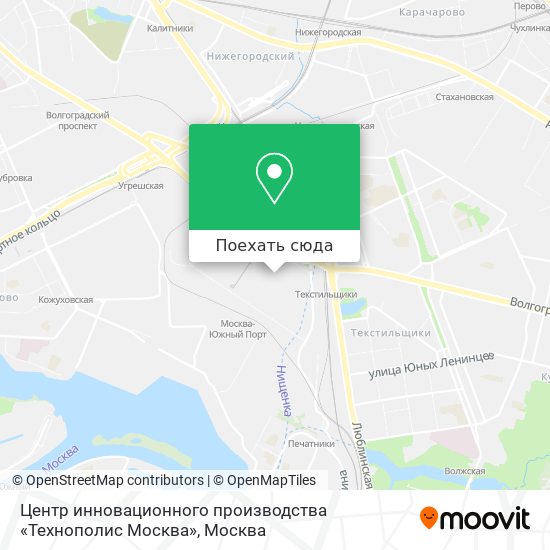 Карта Центр инновационного производства «Технополис Москва»