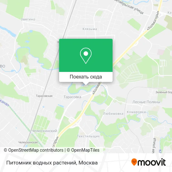 Карта Питомник водных растений