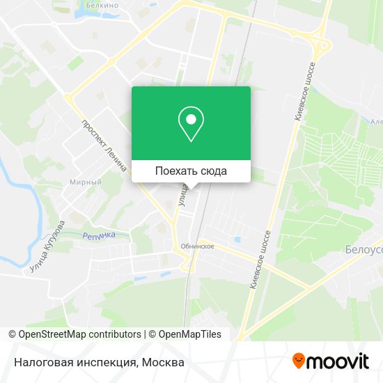 Карта Налоговая инспекция