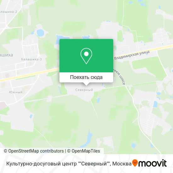 Карта Культурно-досуговый центр ""Северный""
