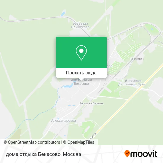Карта дома отдыха Бекасово