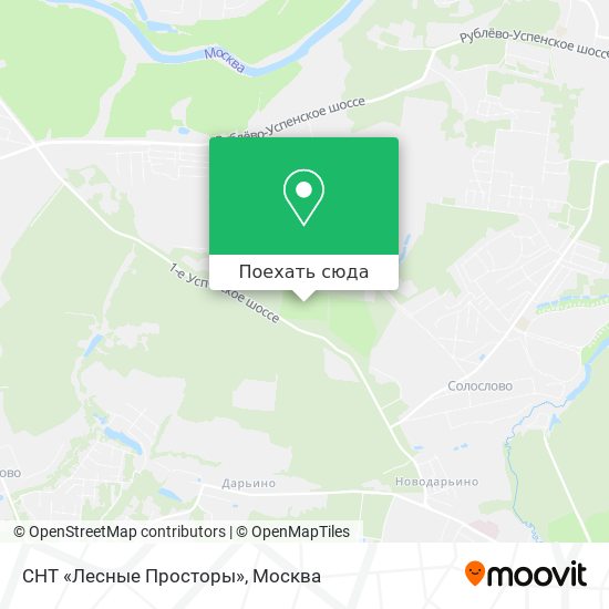 Карта СНТ «Лесные Просторы»