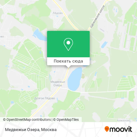 Карта Медвежьи Озера