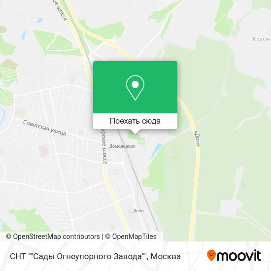 Карта СНТ ""Сады Огнеупорного Завода""