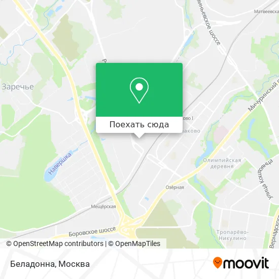 Карта Беладонна