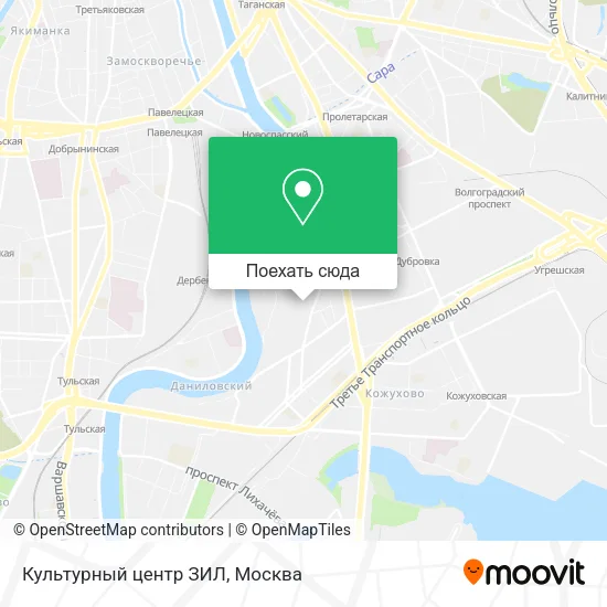 Карта Культурный центр ЗИЛ