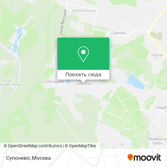 Карта Супонево