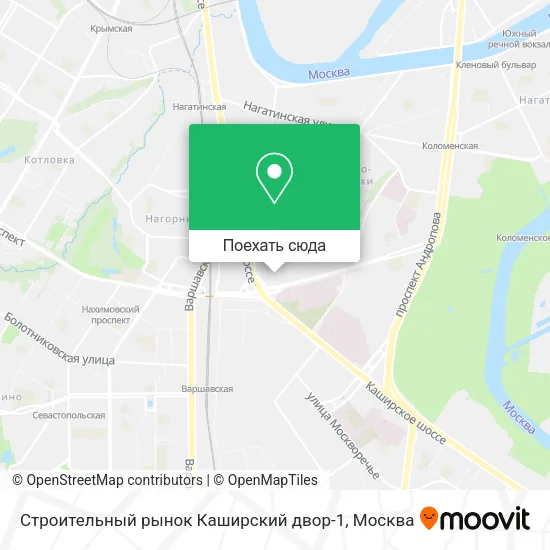 Карта Строительный рынок Каширский двор-1