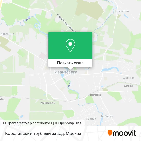 Карта Королёвский трубный завод