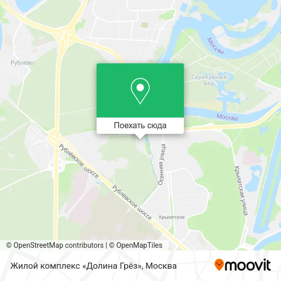 Карта Жилой комплекс «Долина Грёз»