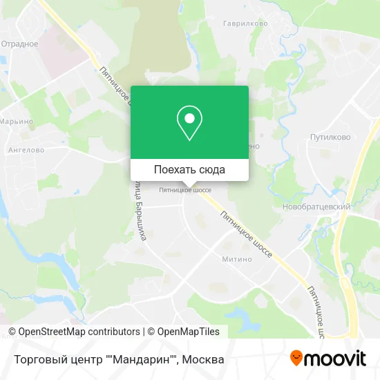 Карта Торговый центр ""Мандарин""