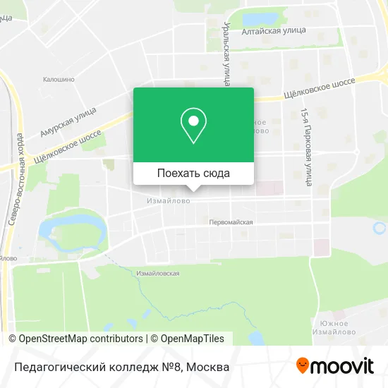 Карта Педагогический колледж №8