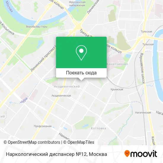 Карта Наркологический диспансер №12