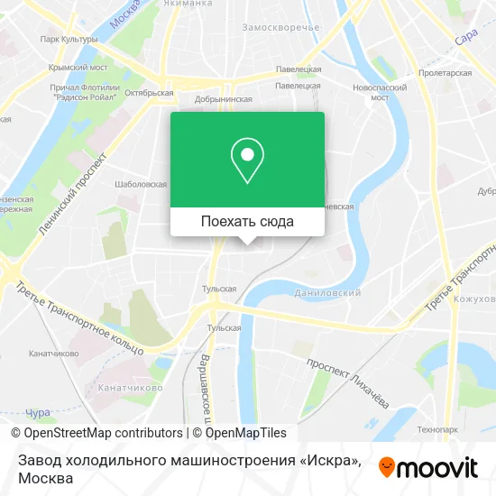Карта Завод холодильного машиностроения «Искра»