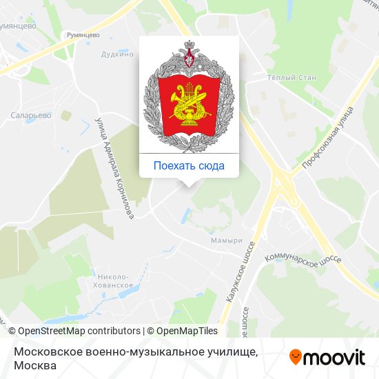 Карта Московское военно-музыкальное училище