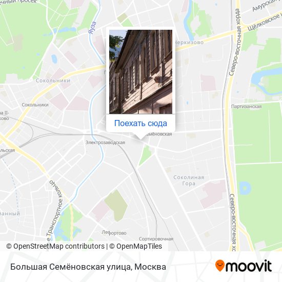 Карта Большая Семёновская улица