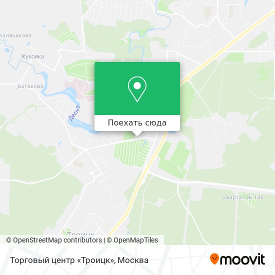 Карта Торговый центр «Троицк»