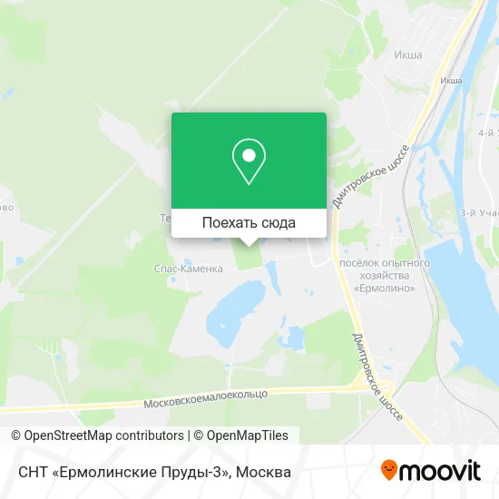 Карта СНТ «Ермолинские Пруды-3»