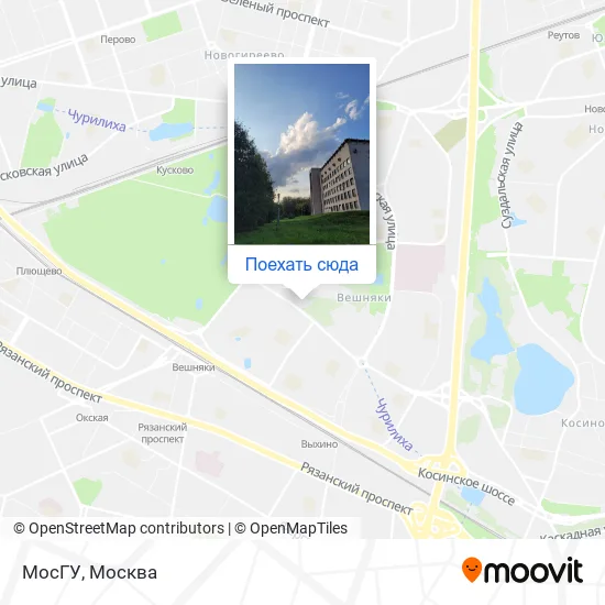 Карта МосГУ