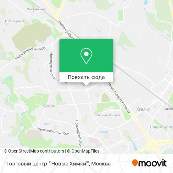 Карта Торговый центр ""Новые Химки""